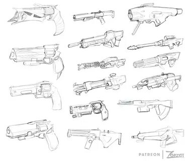 Destiny Weapon Sketches by Zaezar -- Fur Affinity dot net