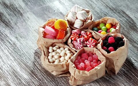 Assorted sweets, candies, jellies, marshmallows 750x1334 iPh
