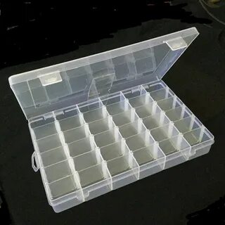 36 Compartments Craft Organizer Plastic Box Jewelry Bead Sto