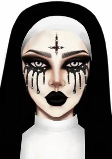 Evil Nun Rhinestone Stick-On Jewels in 2021 Halloween makeup