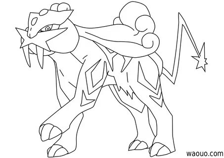 Raikou Pokemon Coloring Pages - 26 recent pictures for color