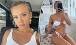 Tammy Hembrow shows off her flawless figure in a tiny string