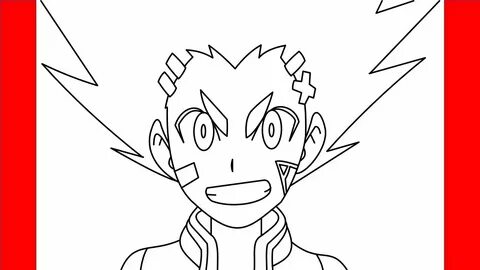 How To Draw Dark Aiga Akabane From Beyblade - Step By Step D