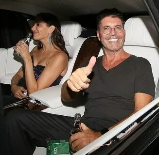 Simon Cowell enjoys low-calorie lager as he shows off weight