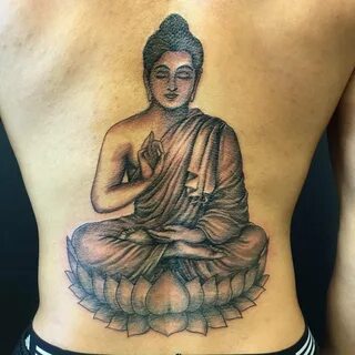 Татуировка будда на спине (59 фото)