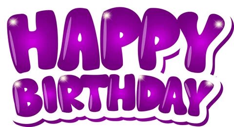 Download HD Happy Birthday Purple Clip Art Png Image Gallery