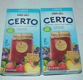 2 коробки обязательно желе жидкий фруктовый Certo пектин 2 у