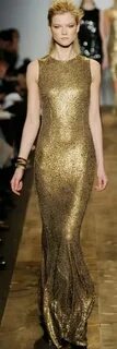 Michael Kors liquid gold dress....... Michael Kors Pinterest