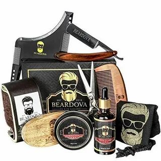 Beard Grooming Kit for Men 10 in 1 - Best Beard Kit Includes