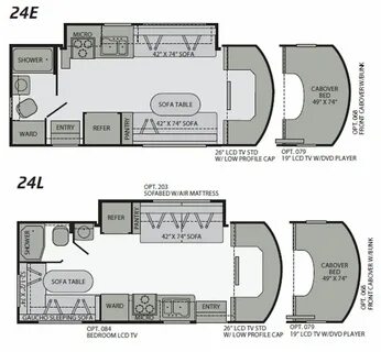 Motorhome Class C Floor Plans With Innovative Minimalist In 