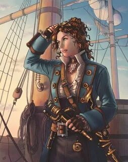 Realistic Female Pirate Drawings Via Richard Demeter (With i