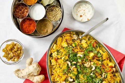 Indian Spiced Briyani with Tofu - The Fig Tree