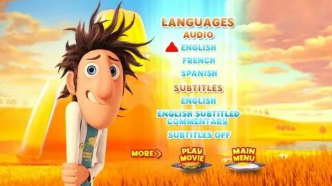 Cloudy with a Chance of Meatballs (2009) - DVD Menus