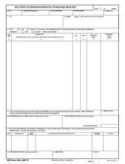 DD Form 448 Download Fillable PDF or Fill Online Military In