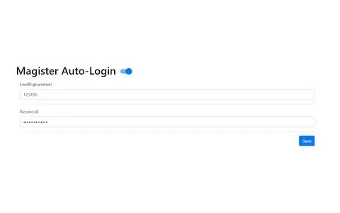 Magister Auto-Login - Интернет-магазин Chrome