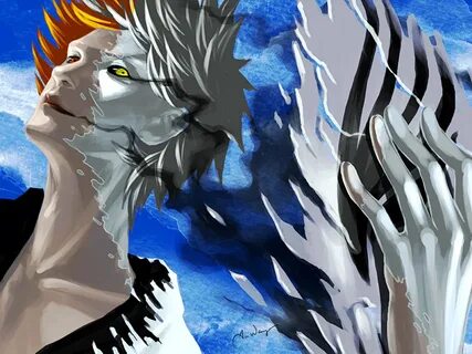 bleach kurosaki ichigo hollow ichigo fan art - Anime Bleach 