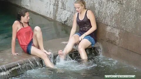 WETLOOK AND CANDID COLLEGE GIRLS: The Sunset - 6