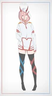 pink haired woman anime character Darling in the FranXX anim