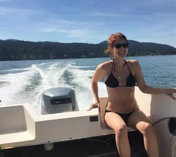 Jewel Staite in Black Bikini - Instagram GotCeleb