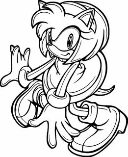 Cute Amy Rose Coloring Pages - ninfieldce