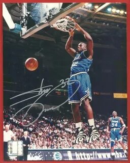 SHAQUILLE O'NEAL HAND SIGNED SILVER AUTHENTIC AUTOGRAPHED 8 