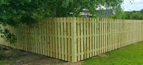 Pine Shadow Box Dog-Ear Pressure Treated Wood Fence Panel (S