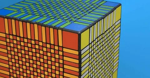 Trippy timelapse shows how to solve a 17x17x17 Rubik's Cube 