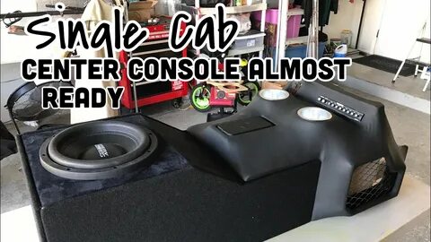 Custom Center Console Sub Box for Sundown Audio in Single Ca