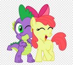 Spike Apple Bloom Applejack Rarity Pony, My little pony, kud