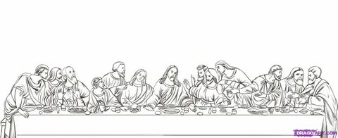 How to Draw The Last Supper, Step by Step, Art, Pop Culture,