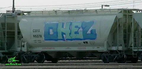 Chez Freight Train Graffiti Freight Train with Graffiti Frei