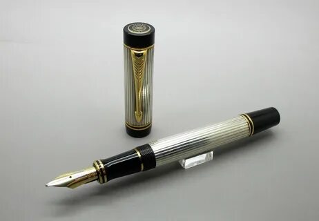 Parker Duofold Centennial Godron Silver Parker Pens, Parker Duofold, Luxury...