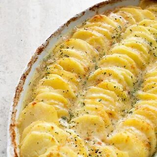 Scalloped Potatoes with Caramelized Onions and Gruyere Recip
