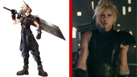 Comparing the FF7 Remake Character Designs vs the Original F