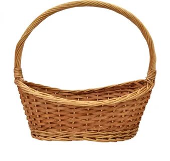Round Wicker Basket With - Basket - (2000x2000) Png Clipart 