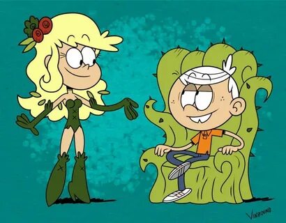 Posion Ivy Leni and Lincoln Loud, art by Vinzound #TheLoudHo