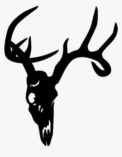 Deer Skull Png - Black Deer Skull Png, Transparent Png , Tra