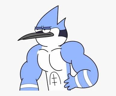 Mordecai And Rigby Muscle, HD Png Download , Transparent Png