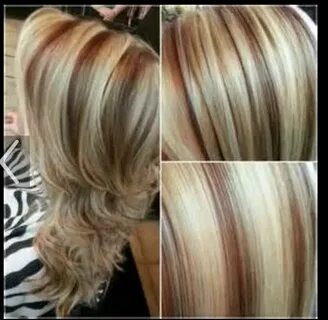 platinum blonde hair with dark lowlights Copper blonde hair 