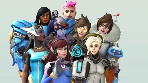 Download wallpaper from game Overwatch with tags: Tracer, D.