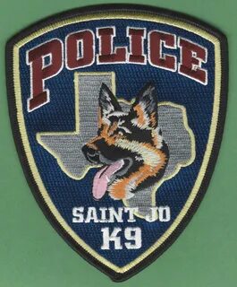 Saint Jo Texas Police K-9 Unit Patch