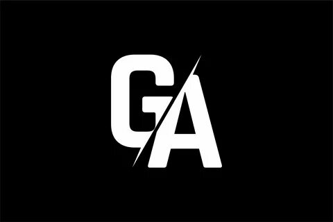 Monogram GA Logo Design Graphic by Greenlines Studios - Crea