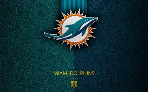 Скачать обои Miami Dolphins, 4k, american football, logo, le
