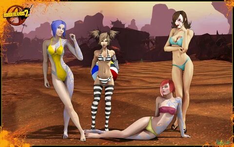 2764x1732 Women Borderlands 2 Video Games Bikinis Swimsuits.