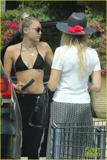 Miley Cyrus Rocks a Bikini For Afternoon Outing With Mom Tis