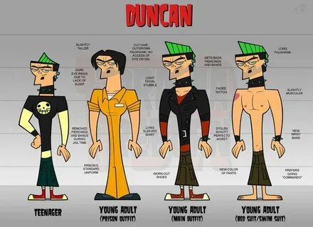 TDI Duncan Total drama island, Total drama island duncan, Du