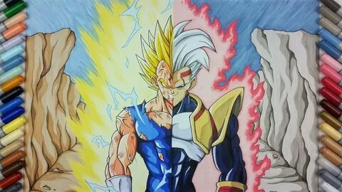 Drawing MAJIN Vegeta Vs BABY Vegeta TolgArt - YouTube