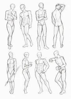 Resultado de imagen para poses anime hombre Anatomy sketches
