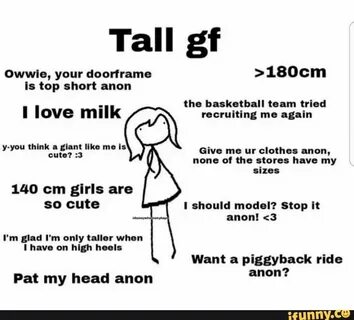 Tall gf Owwle, your doorlrame 180cm Is top short anon . tho 