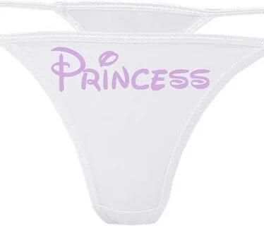 Knaughty Knickers - Princess White Thong Panties Dad Like Lo